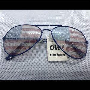 PROUD American Flag 🇺🇸 USA Fancy OWL Glasses